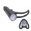 Lampe de vélo LED mini étanche à piles AA noire 3.1oz 15