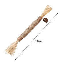 2 pièces bâtonnets à mâcher naturels pour chat brun