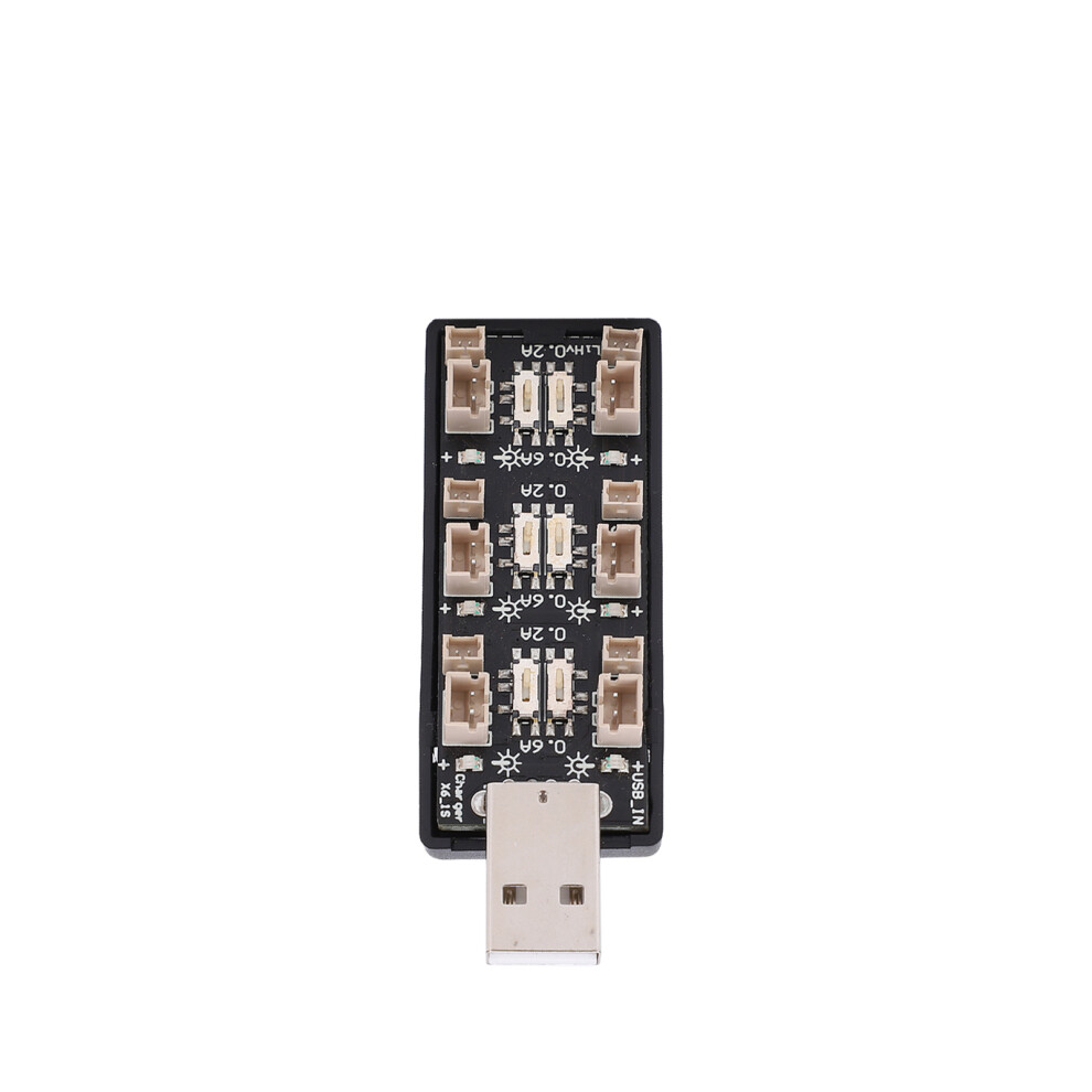 6 Channel Usb To 3.8V Battery Charger 2.5Â4.35V Charging Board With Led Indicators 4901322514120