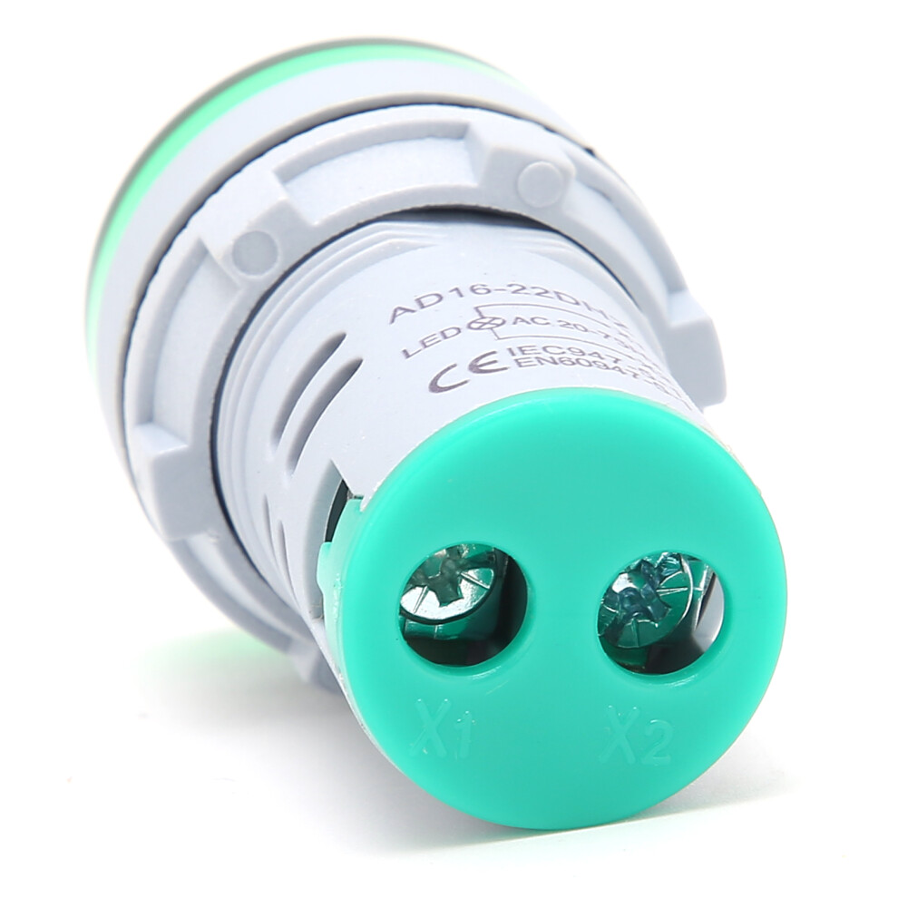 Ad16â22Dhz Frequency Meter 20~75Hz Frequency Indicator Light Panel Meter Monitorgreen 4911322515119