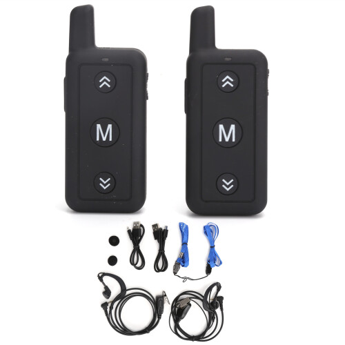 V109 Mini talkie-walkies 850mAh 1W Noir UHF/VHF 1