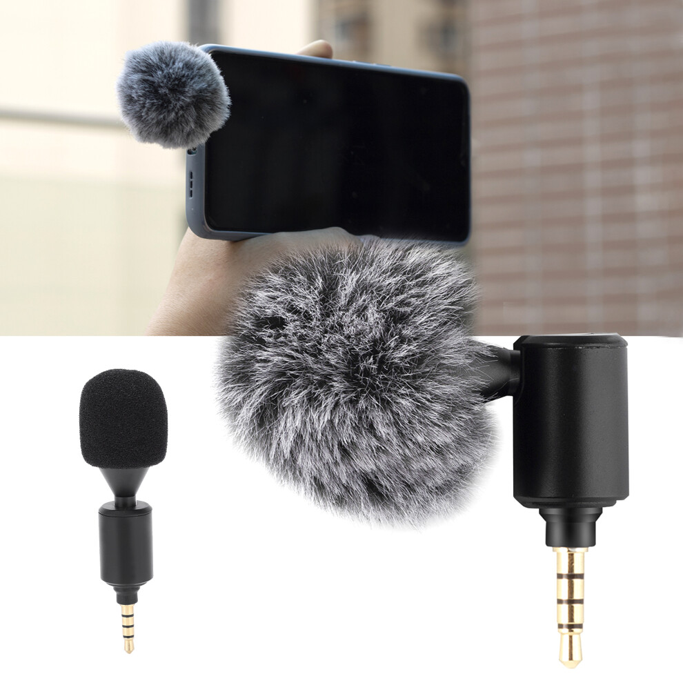 Mini 3.5Mm Plug And Play Cardioid Microphone For Mobile Phone Dslr Camera Camcorders 7691322515353