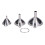 3 pièces entonnoir mini en acier inoxydable, 2,2 oz, argent 4