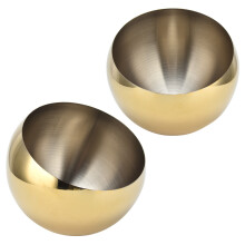 Stainless Steel Sugar Bowl Oblique Condiment Pot Polished Brushed Bowl for Serving Sugar Pepper Salt SpiceL