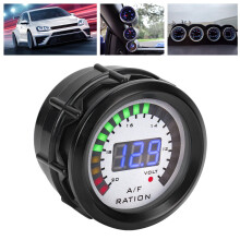 52mm Blaues Digitaler Auto-Luft-Kraftstoff-Verhältnis-Messgerät für 12V Benzinfahrzeuge