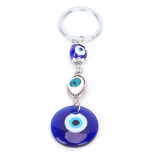 Portachiavi Occhi turchi blu 12x3 cm, 1 pezzo