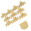 10 pezzi di clip in ABS per rulli di capelli pinze artiglio per salone 3