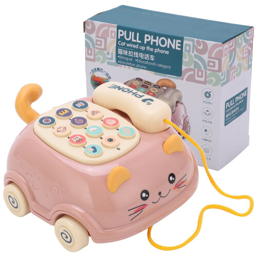 Telefono giocattolo Pink Cat 16-Function, 124x153mm 1