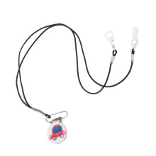 Porta clip in silicone per apparecchi acustici con laccetto anti-smarrimento