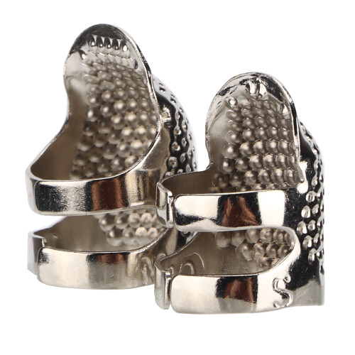 Thimble Metal Retro Sewing Thimbles Adjustable Finger Protector DIY Quilting Tools for Embroidery NeedleworkSilver 1