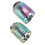 Doigtier en laiton S/M 2,8 cm/1,1 po multicolore 1 ensemble 4