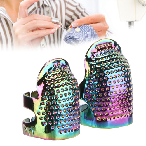 Doigtier en laiton S/M 2,8 cm/1,1 po multicolore 1 ensemble