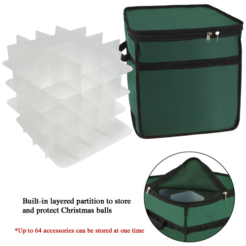 nylon 600D PP 64-cell gris Noël 32x32x32 cm 2
