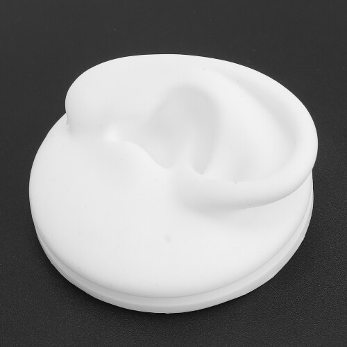 Modèle d'oreille en silicone, gauche/droite, outil d'affichage blanc 2