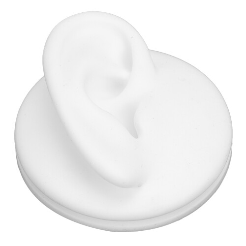 Modèle d'oreille en silicone, gauche/droite, outil d'affichage blanc