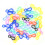 Ganci a granchio 32mm 1.26in Colore misto 50 pezzi 14