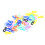 Ganci a granchio 32mm 1.26in Colore misto 50 pezzi 15