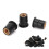 50 pezzi Well Nut in gomma M6x0,8mm nero per parabrezza 16