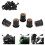 50 pezzi Well Nut in gomma M6x0,8mm nero per parabrezza 1