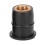 50 pezzi Well Nut in gomma M6x0,8mm nero per parabrezza 3