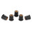 50 pezzi Well Nut in gomma M6x0,8mm nero per parabrezza 7