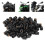 100 pezzi Well Nut M6x0.8mm gomma nera 14mm 7