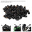 100 pezzi Well Nut M6x0.8mm gomma nera 14mm 13