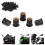 100 pezzi Well Nut M6x0.8mm gomma nera 14mm 16