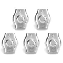 5 pièces Simplex Rope Clamp 4 mm 0,16 po acier inoxydable