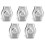 5 pièces Simplex Rope Clamp 4 mm 0,16 po acier inoxydable 14