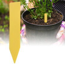 100 pezzi etichette per nomi di fiori e piante gialle 51cm