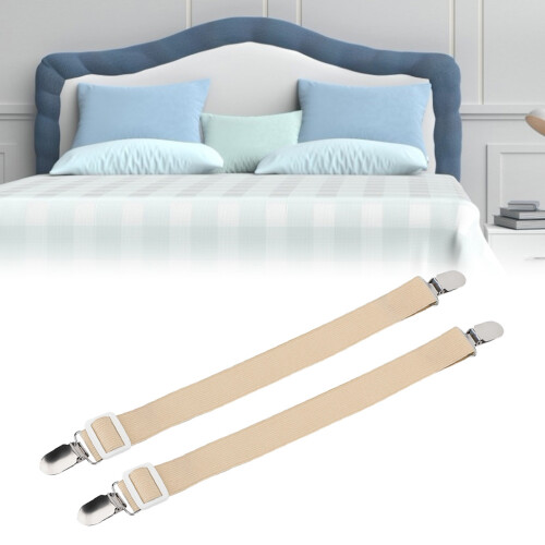 2 pièces Attaches de drap et sangles 60,5 cm  2,5 cm kaki 2