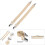 2 pièces Attaches de drap et sangles 60,5 cm  2,5 cm kaki 6