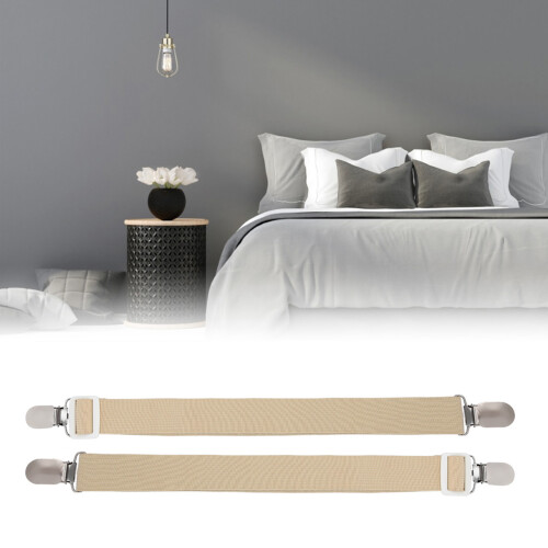 2 pièces Attaches de drap et sangles 60,5 cm  2,5 cm kaki