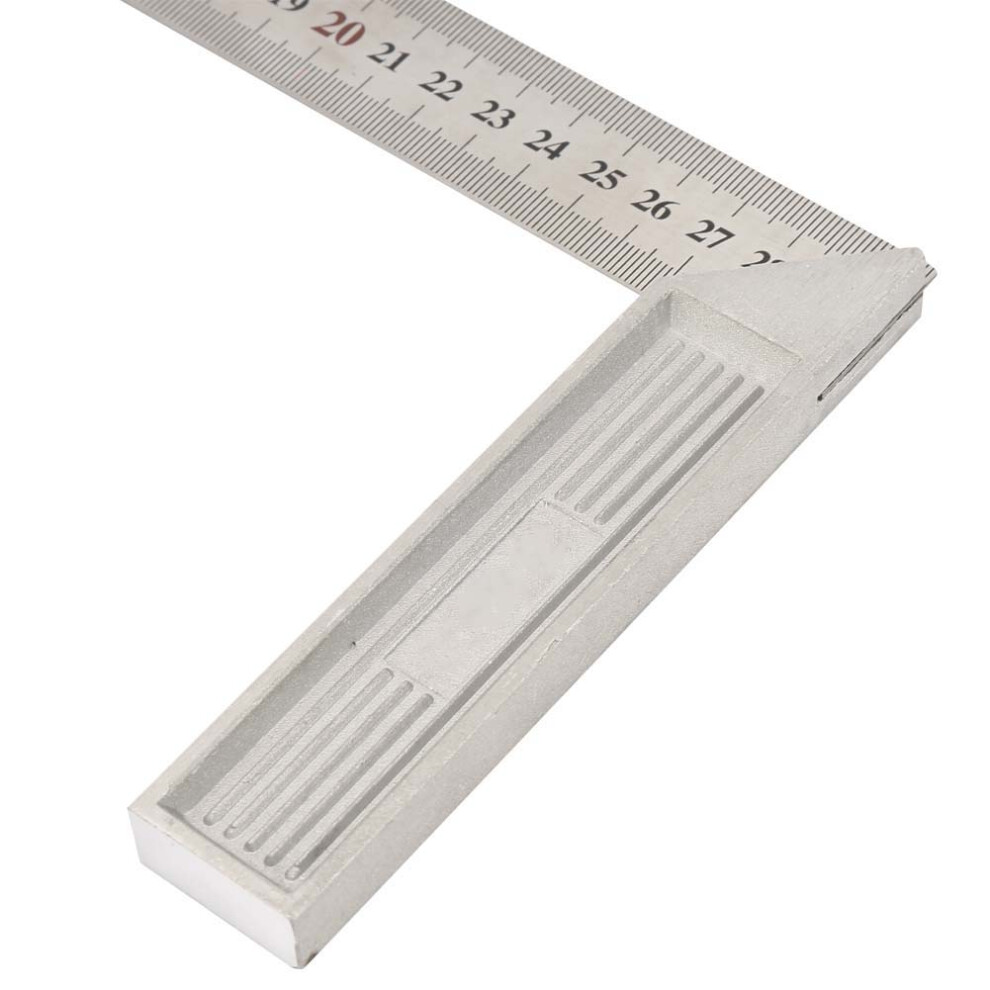 30Cm Aluminum Alloy 90 Degree Straight Edge Ruler Straightedge Right Angle Ruler(Thicker) 6901322521249