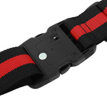 Sangle de bagage Cross avec serrure TSA 103x67x20mm Noir/Rouge