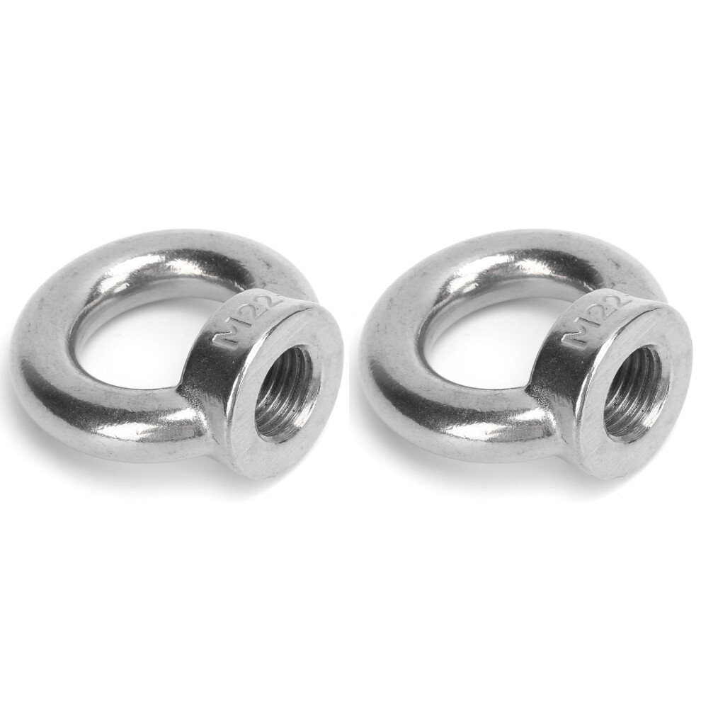 2pcs Eye Nuts Stainless Steel Lift for Ocean Industry Yachts Speedboats Motor Boats Passenger ShipsM22 1500kg Load-image-OPC-PHVYWVT-NEW