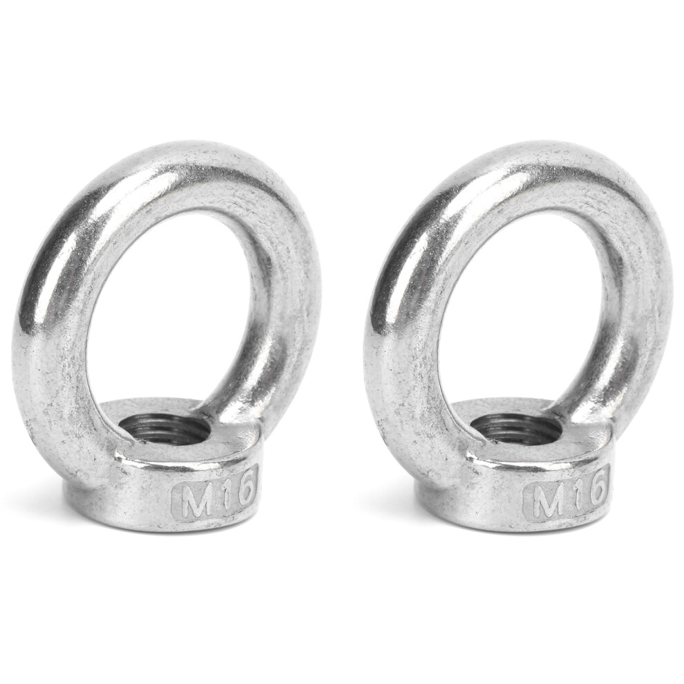 2Pcs Eye Nuts Stainless Steel Lift For Ocean Industry Yachts Speedboats Motor Boats Passenger Shipsm16 700Kg Load 9481322520802