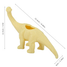 Vaso per piante a forma di dinosauro 22x6x12,5 cm 1 pezzo giallo