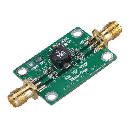 Tee de polarisation RF 25 kHz–100 MHz, DC 5 V, 5,9  2,3  0,3 cm, Vert 2