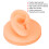 Modello d'orecchio in silicone, orecchio destro, colore carne. 10