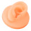 Modello d'orecchio in silicone, orecchio destro, colore carne. 13