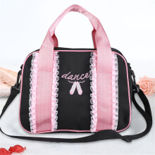 Sac de ballet pour filles 30x12x22 cm noir, grande capacité