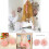 Boule décorative florale rose Ø11 cm L80 cm pour lit bébé 7