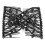 Fermacapelli con perline a foglie 12,5x7,5 cm Nero 32 g 2