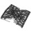 Fermacapelli con perline a foglie 12,5x7,5 cm Nero 32 g 6