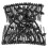 Fermacapelli con perline a foglie 12,5x7,5 cm Nero 32 g 12