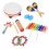 Set da 13 pezzi di strumenti in legno 20x20x5cm multicolore 2