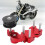 Tendicatena per moto Regolatore automatico Rosso 16