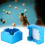 Portagesso mini in alluminio per punta di stecca-3x3x3cm Blu 8